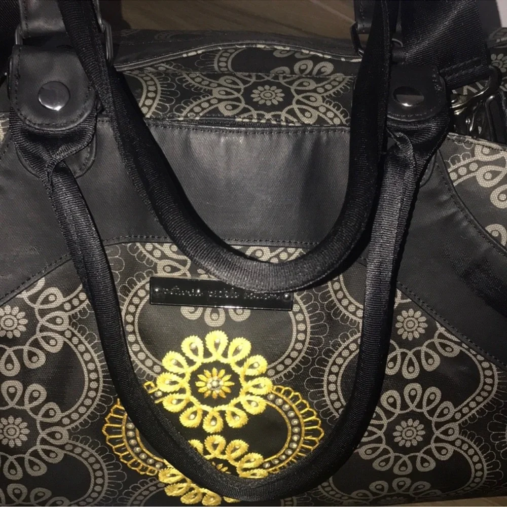 Petunia Pickle Bottom Floral Large Duffel Weekender Diaper Baby Tote